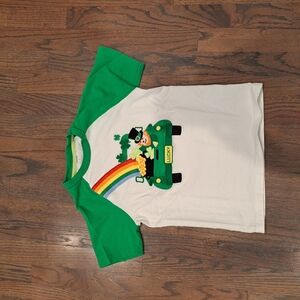 Gymboree Green and White St. Patrick Day Shirt